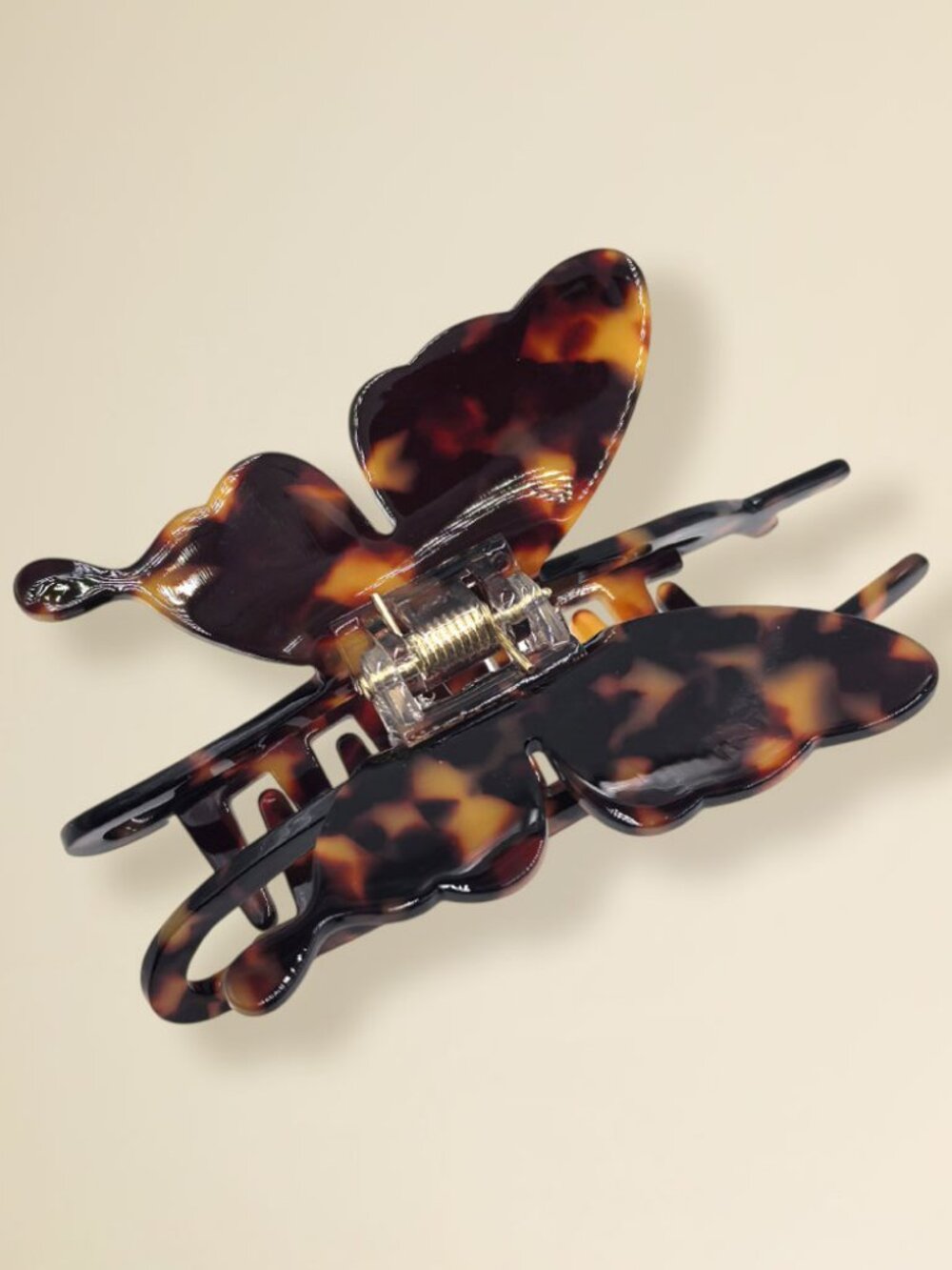 Resin Tortoise Butterfly Hair Claw Clip